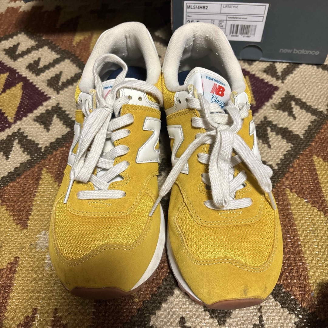 New Balance - new balance Classic 574 イエロー スニーカーの通販 by