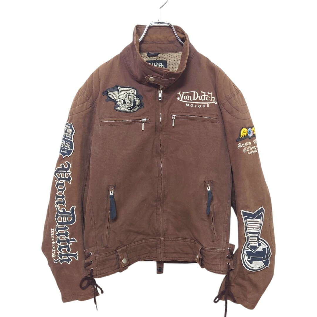 Von Dutch MOTORS】ダック ライダースジャケット A-3016