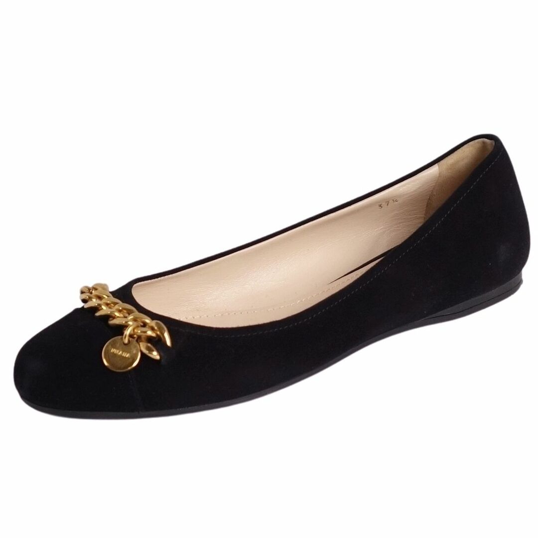 PRADA - 美品 プラダ PRADA パンプス チェーン フラットパンプス