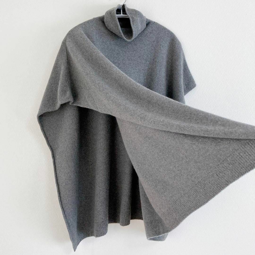 evam eva ウール セーブル タートル ニット スヌード グレーevam eva