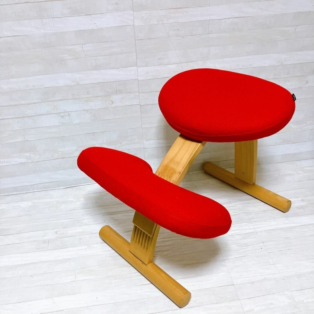 Rybo バランスイージー バランスチェア レッド 姿勢矯正 椅子 リボ社