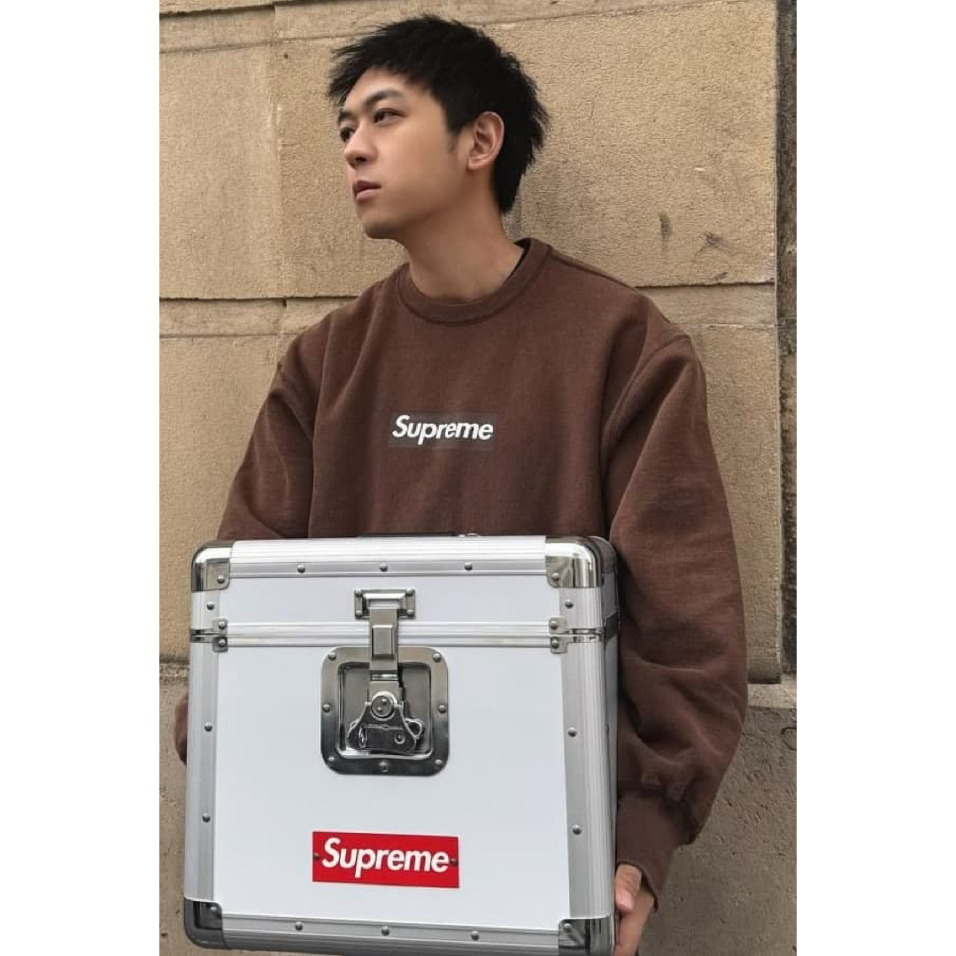 Supreme - 極少‼️Sサイズsupreme box logo crewneck brownの通販 by