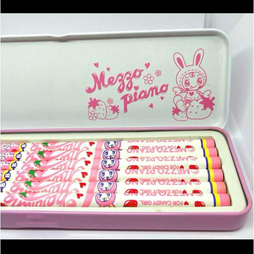 mezzo piano - 【新品】希少 平成レトロ メゾピアノ 缶ペンケース 鉛筆