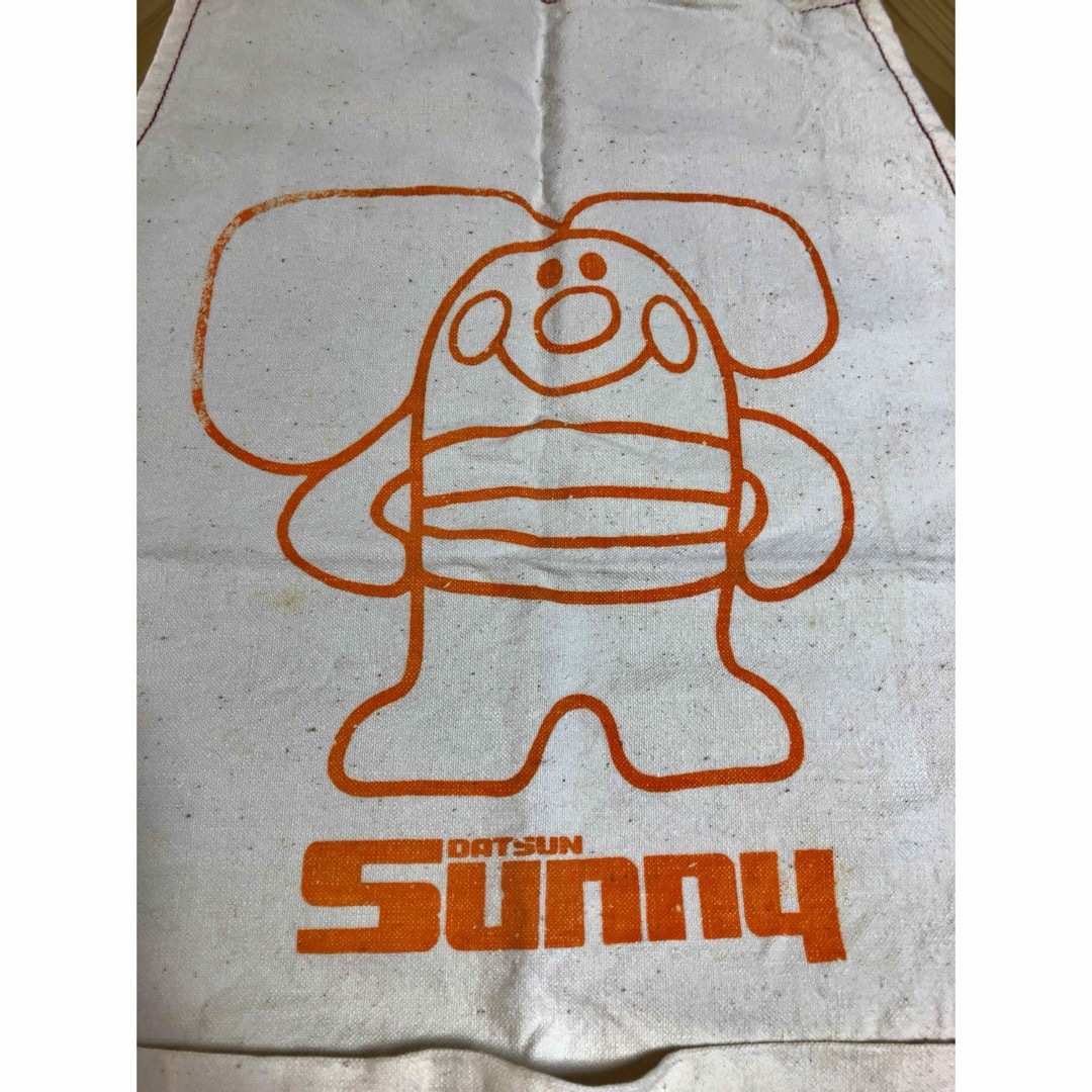 1294）【DATSUN SUNNY】1966年サニーちゃんエプロン／中古汚れ有の通販