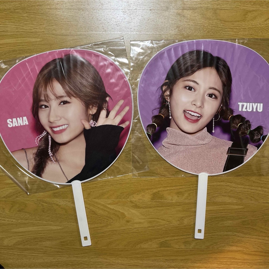 TWICE - 【2枚セット】TWICE「One More Time」 サナ ツウィ うちわの