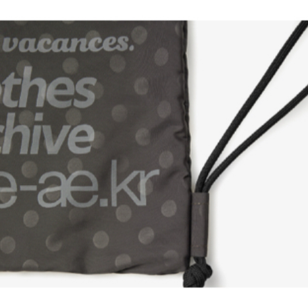 ☆新品☆ aeae ナップサック ドット グレー 韓国限定 ♡正規品♡の通販