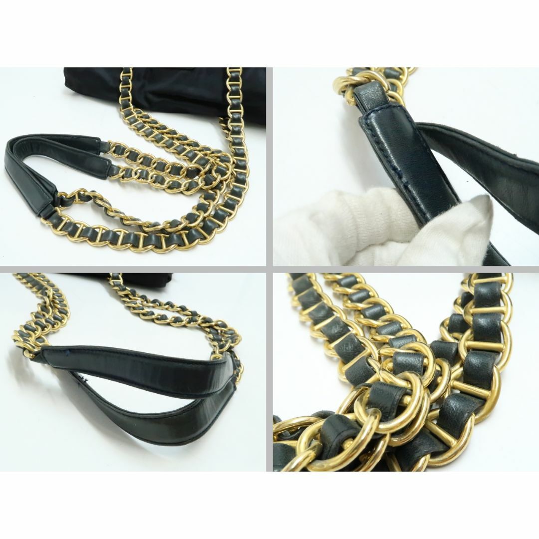 PRADA - プラダ ヴィンテージ ナイロン＆レザー チェーンバッグ