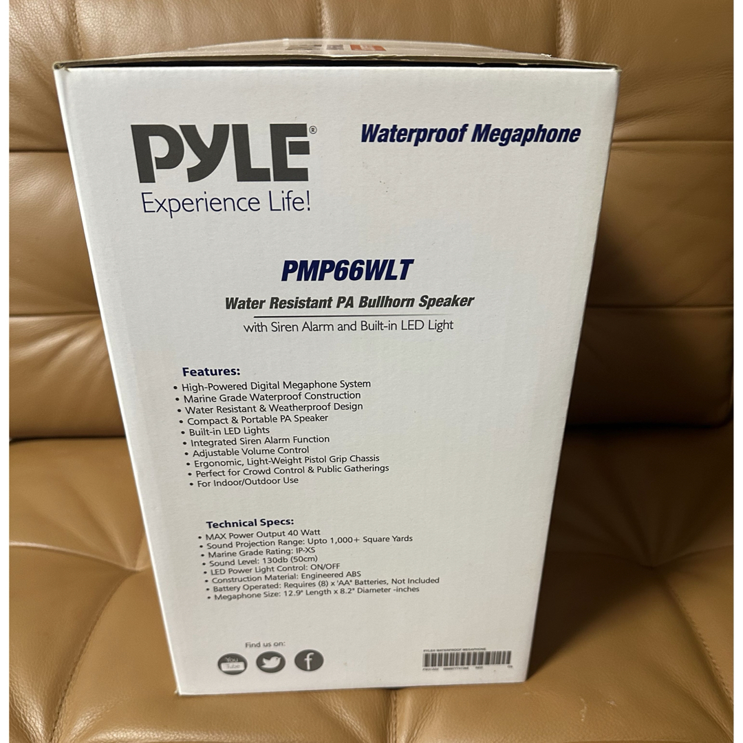 Supreme - 【未使用】supreme 拡声器 メガホン PYLE LEDライト防水