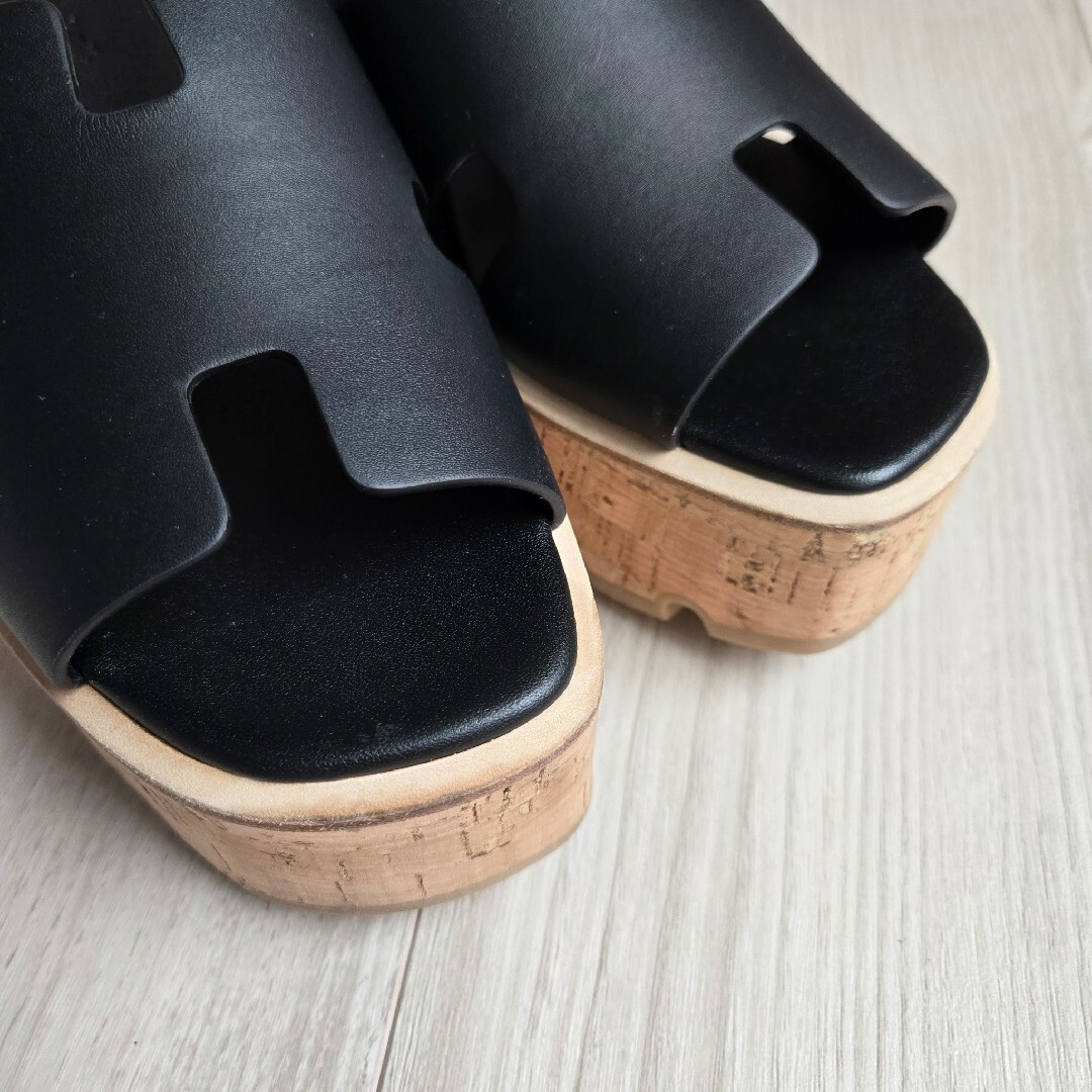 HERMES - 美品✨エルメス エズ 30 サンダル カーフ ブラック 38の通販