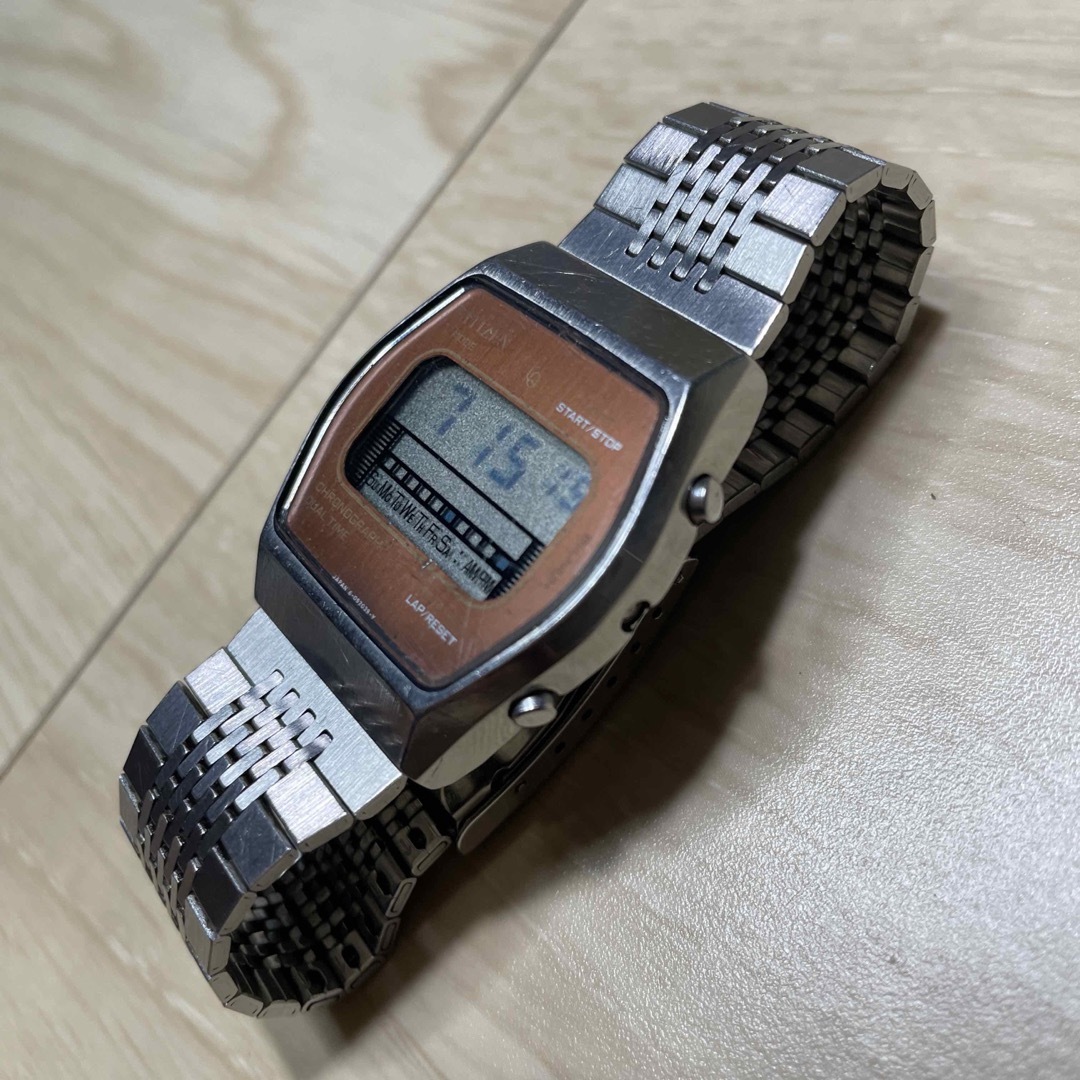 CITIZEN - 【激レア】CITIZEN CHRONOGRAPH DUAL TIME 腕時計の通販 by