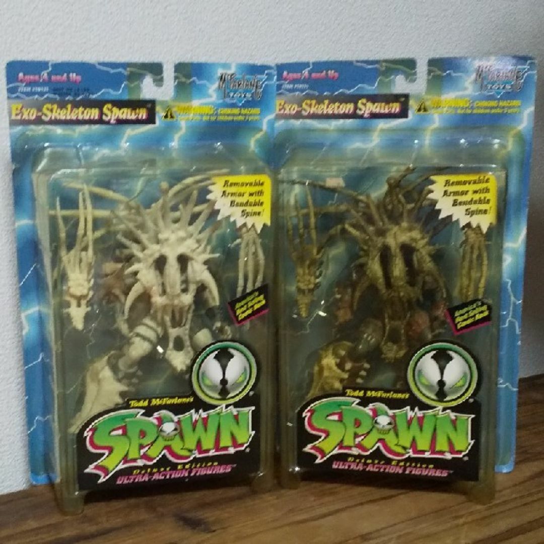 SPAWN シリーズ4 エグゾスケルトンスポーン 通常版+白 未開封の通販 by