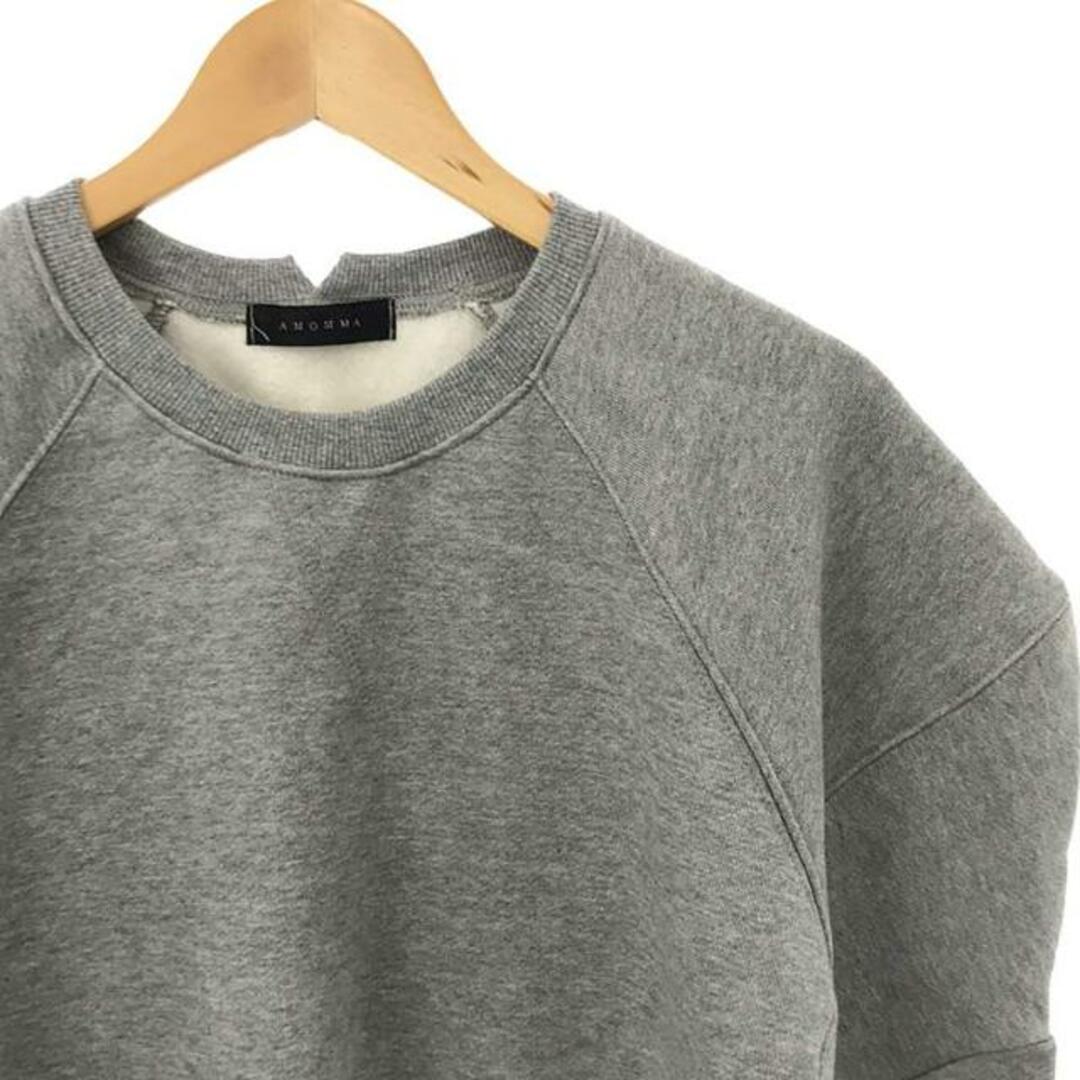 AMOMMA / アモマ | PUFF SLEEVE SWEAT 裏起毛 トレーナー | グレー