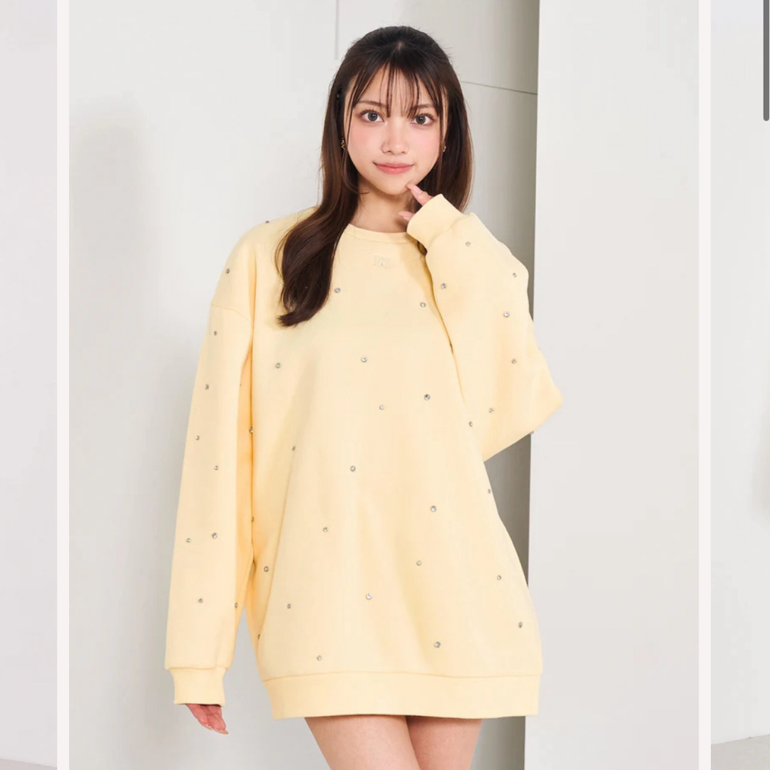 Darich - Darich ランダムビジュースプリングプルオーバ yellowの通販