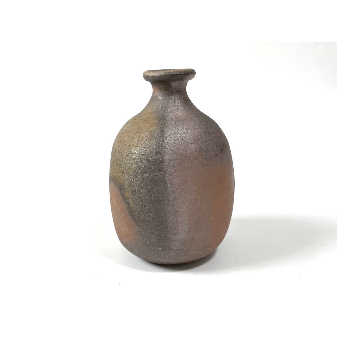 人間国宝 藤原雄 備前徳利 共箱 共布 栞 yy84 人間国宝 藤原雄 備前