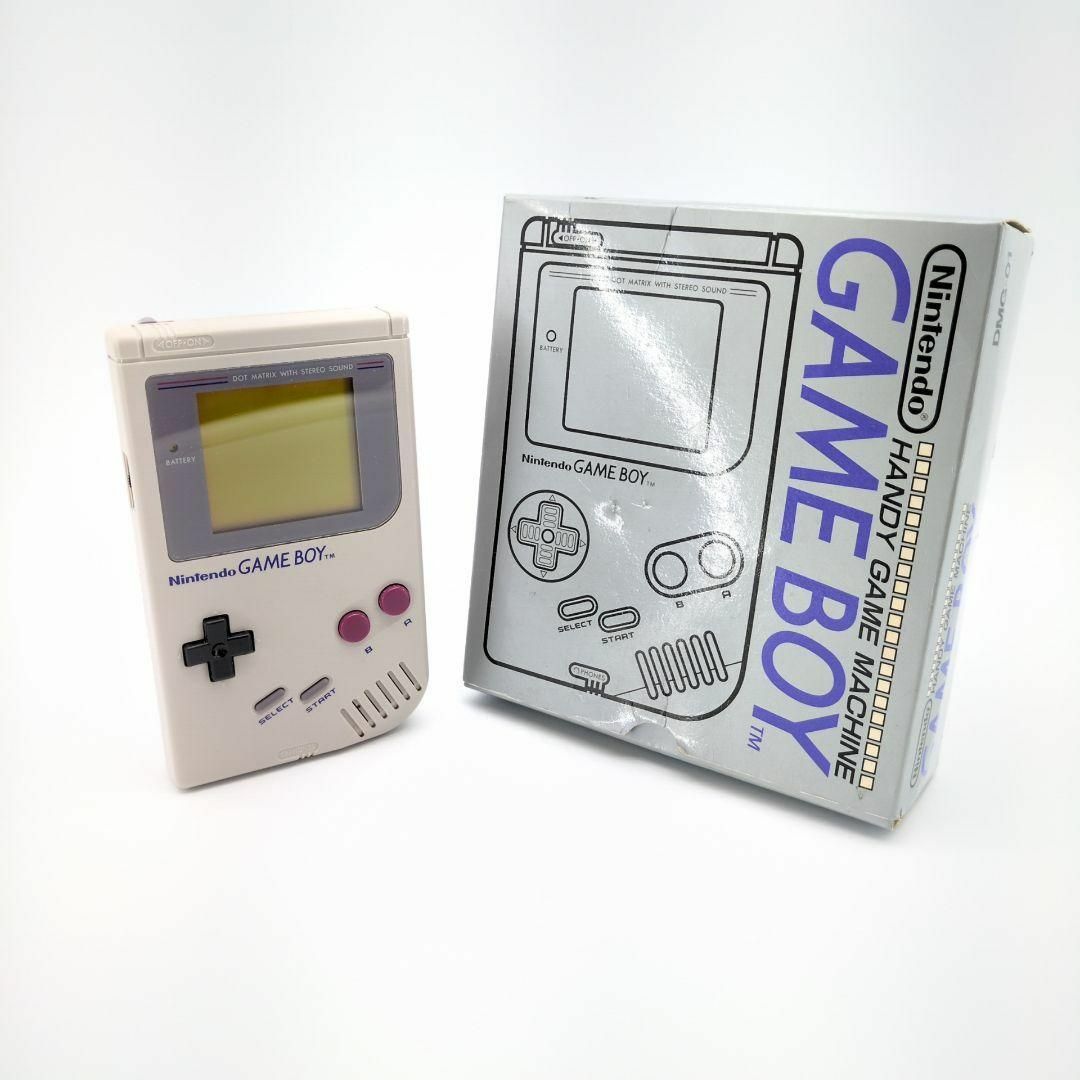 GB 『初代 ゲームボーイ 本体 』箱.説明書付き.ジャンク品.
