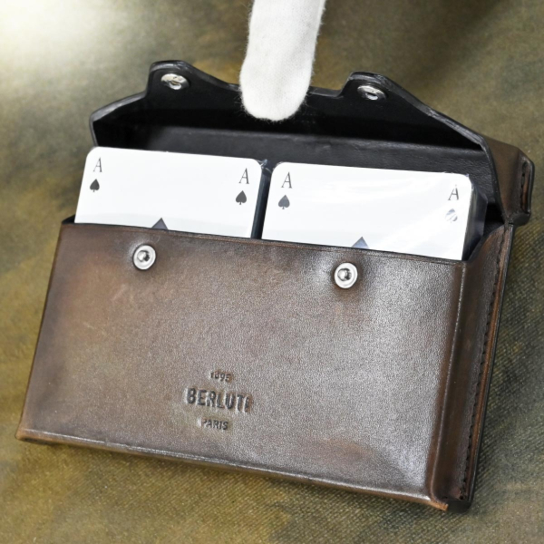 BERLUTI - 本物 新品 ベルルッティ 現行最新作 トランプセット＆ケース