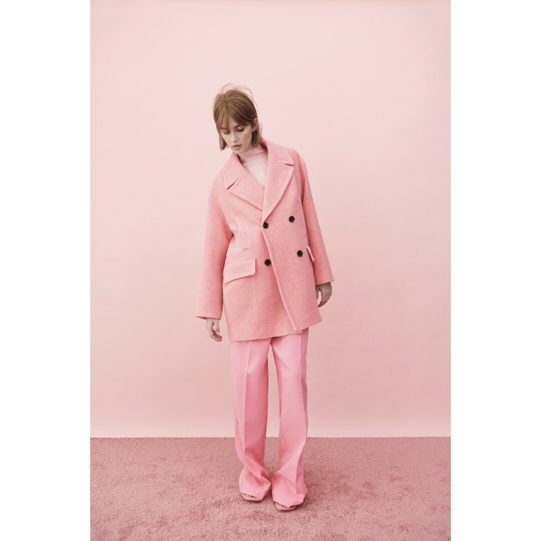 ZARA - ZARA オーバーサイズ仕様ダブルブレストコート Sサイズ ピンク