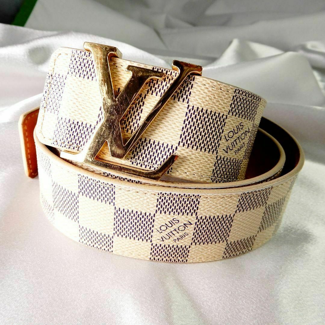 LOUIS VUITTON - LOUIS VUITTON ベルト ダミエ ダミエアズール サン