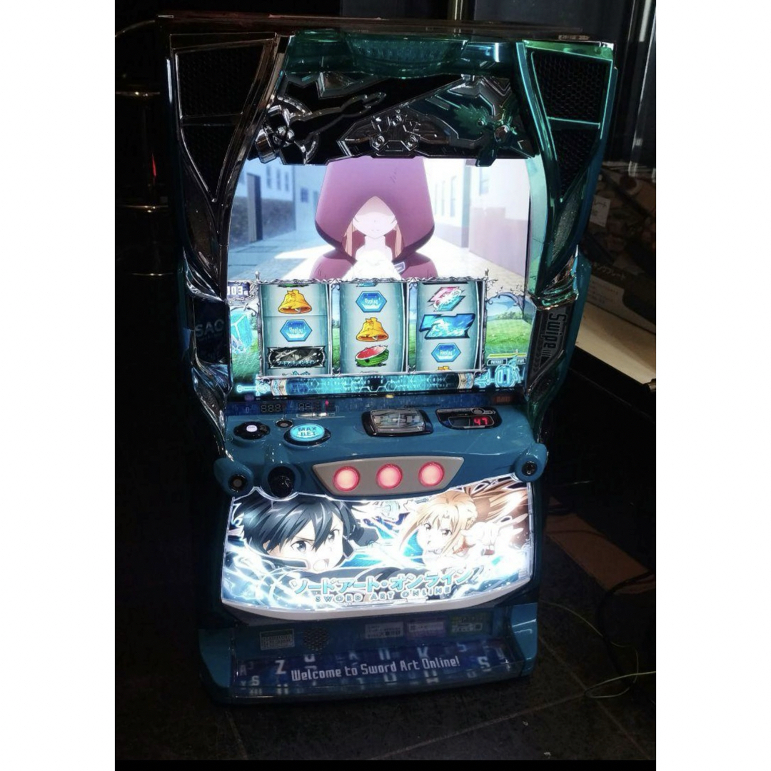 パチスロ実機 ソードアート・オンライン スマスロ簡易ユニット付 【79