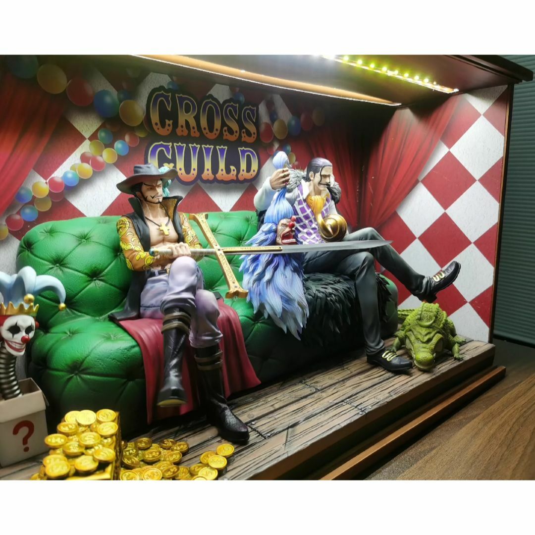 ワンピース クロスギルド ミホーク クロコダイル フィギュア ガレージ