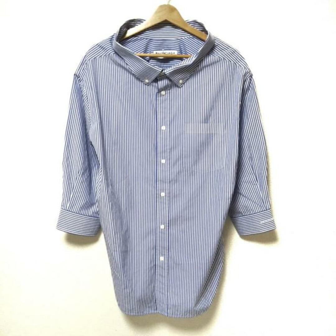 BALENCIAGA - BALENCIAGA(バレンシアガ) 長袖シャツブラウス サイズ34