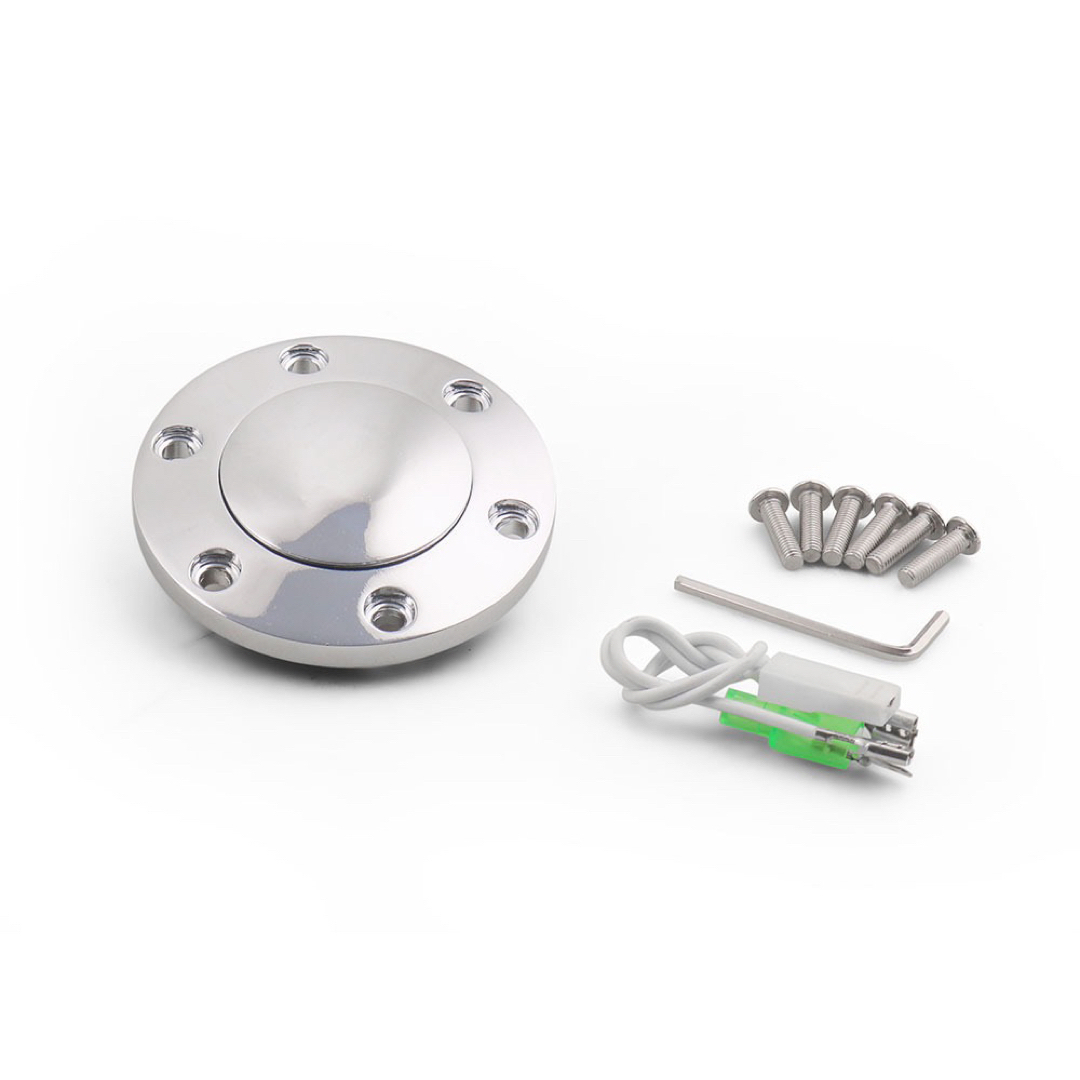 白い3スポークステアリング14インチ350mmホワイトハンドルの通販 by