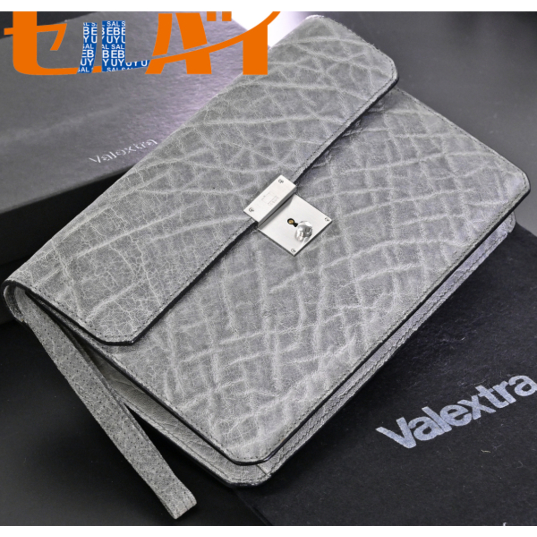 Valextra - 本物 新品 ヴァレクストラ 極希少 総象革 エレファント