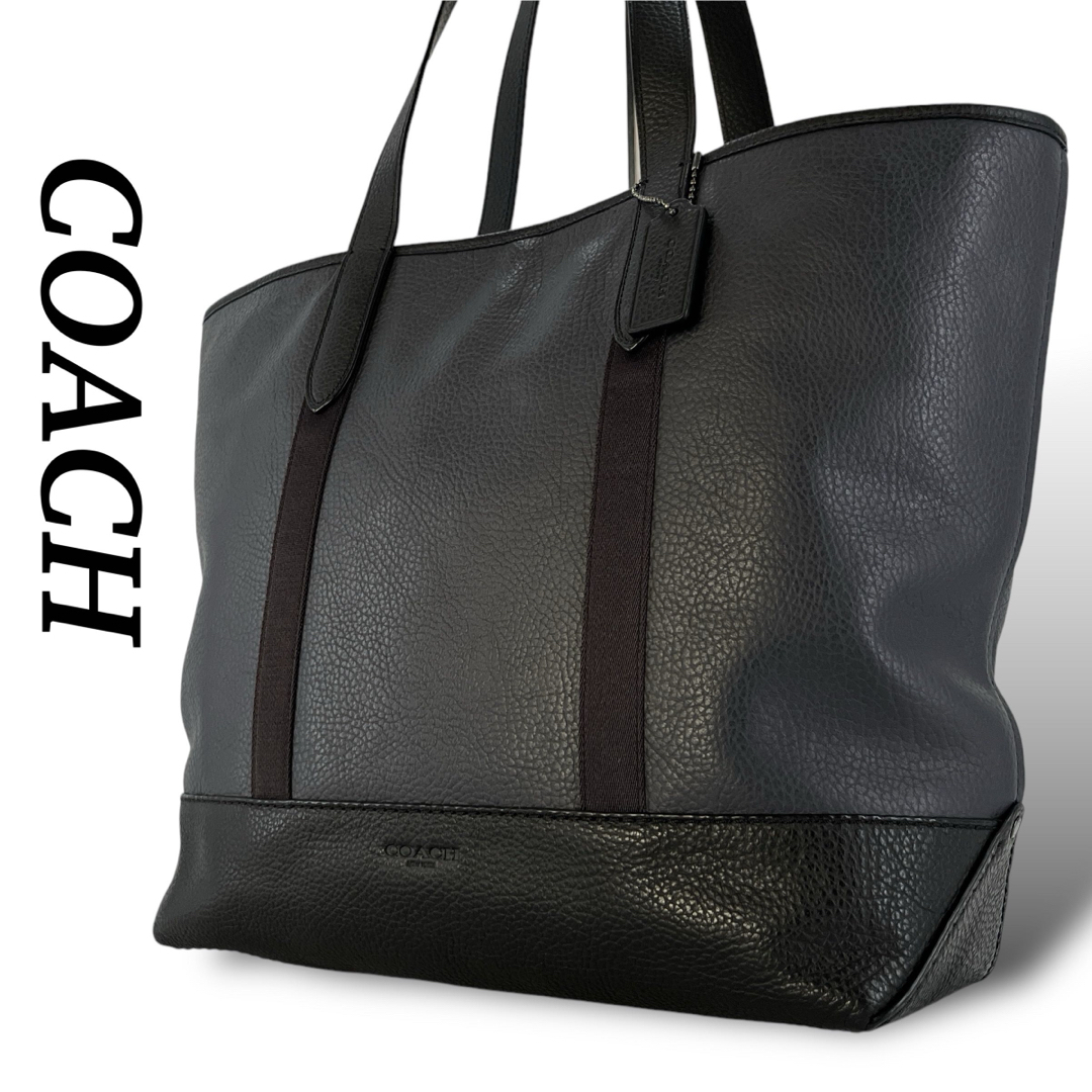 COACH - コーチ トートバッグ ビジネスバッグ ロゴ型押し 大容量 A4可