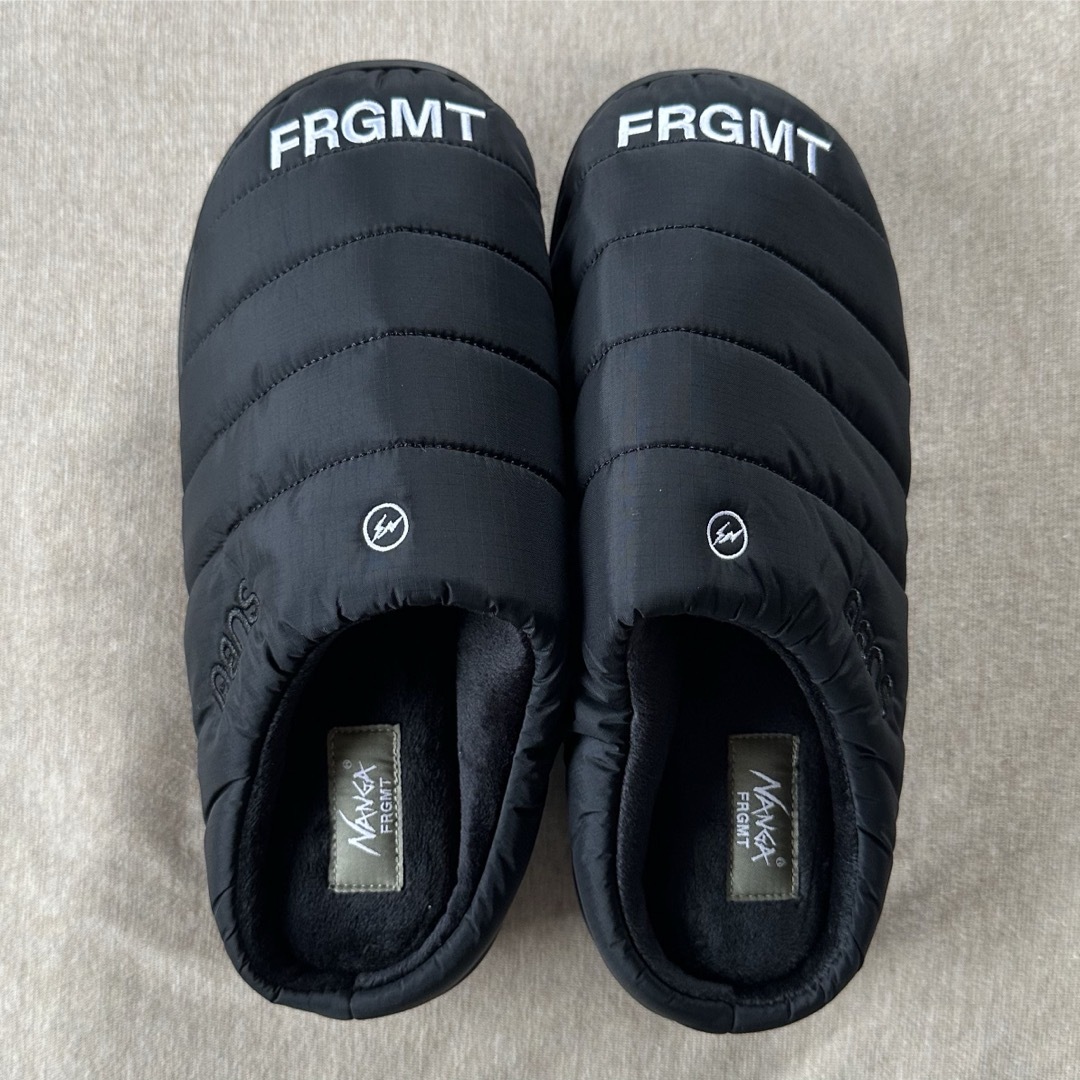 NANGA - 黒0新品 NANGA FRAGMENT SUBU ウィンター サンダル ブラックの