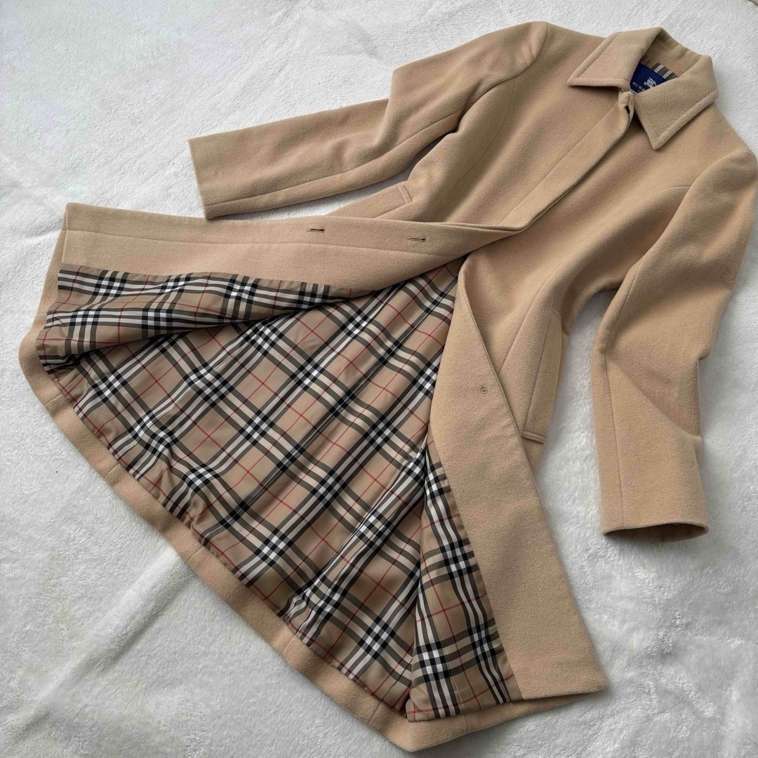 ✨極美品✨バーバリーブルーレーベル コート ノバチェック アンゴラ