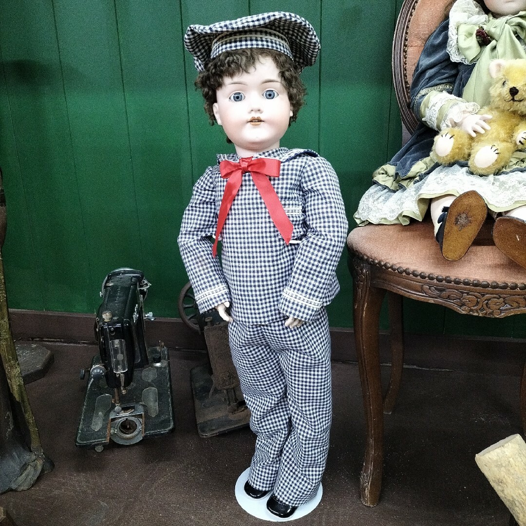 ビスクドール 珍しい男の子 第一次世界大戦モデル アーモンド