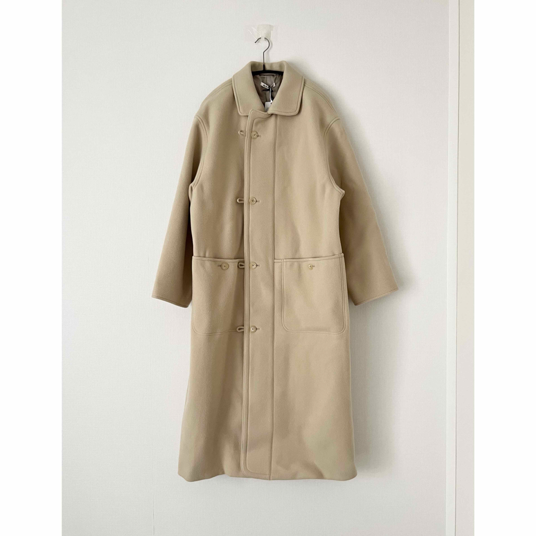 AURALEE 24AW ウールメルトンロングコート サイズ0（小柄な方向け