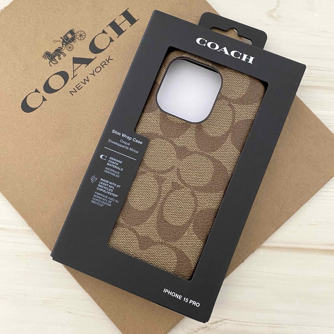COACH - COACH コーチ iPhoneケース iPhone15 PRO対応ケースの通販 by