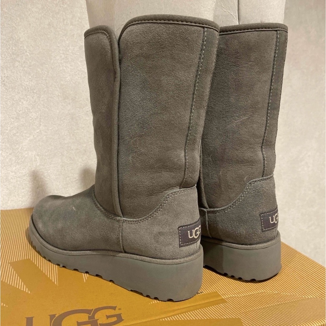 UGG - 厚底UGG 撥水 US5 アミ ムートンブーツ グレーの通販 by ぽん