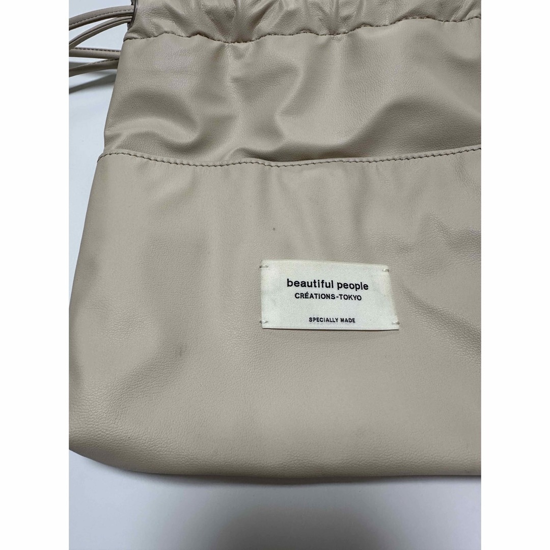 beautiful people - 【beautiful people】2WAYレザー巾着バッグの通販