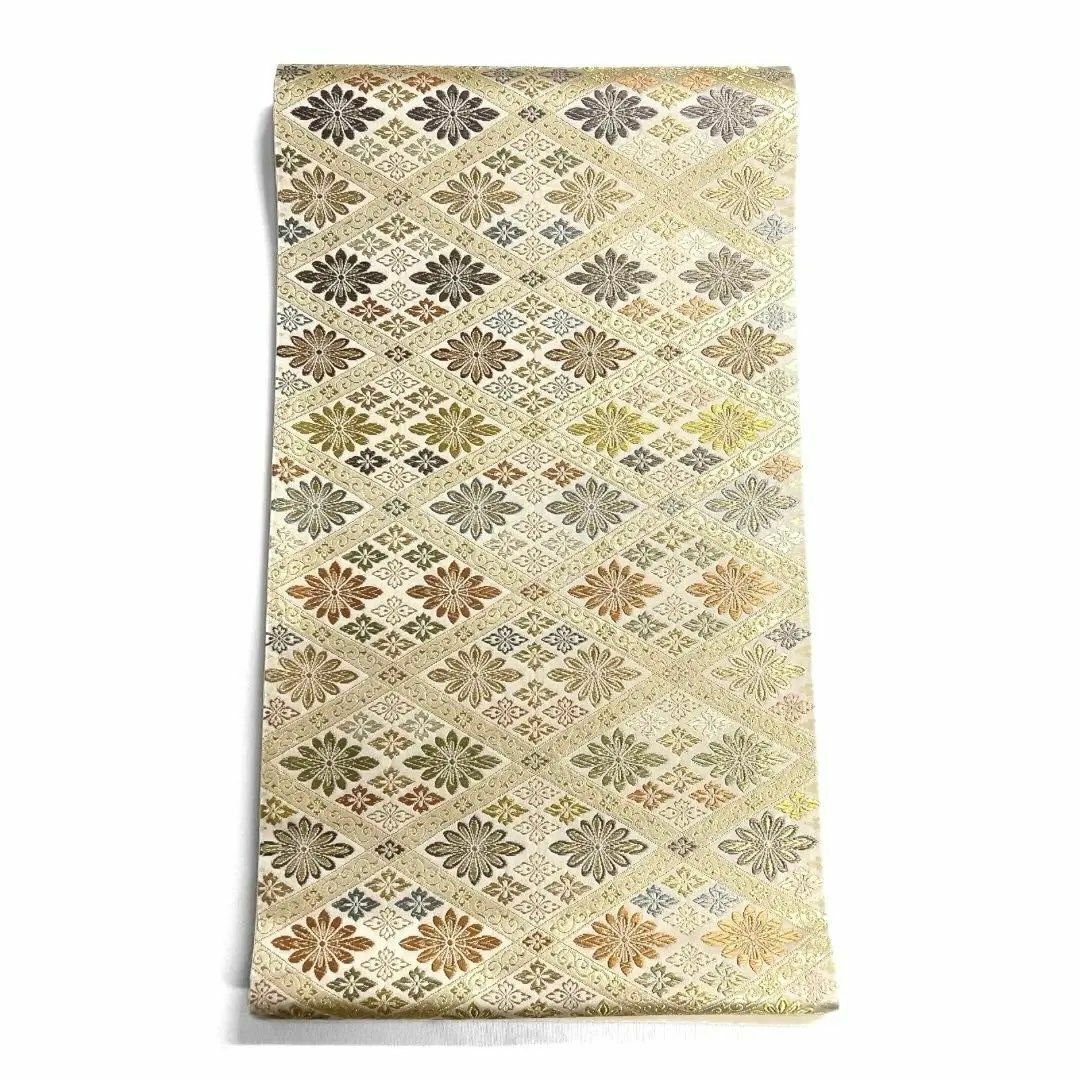 袋帯 菱 花菱 カラフル 華やか 唐草 着物 114a dの通販 by TSUMUGI re