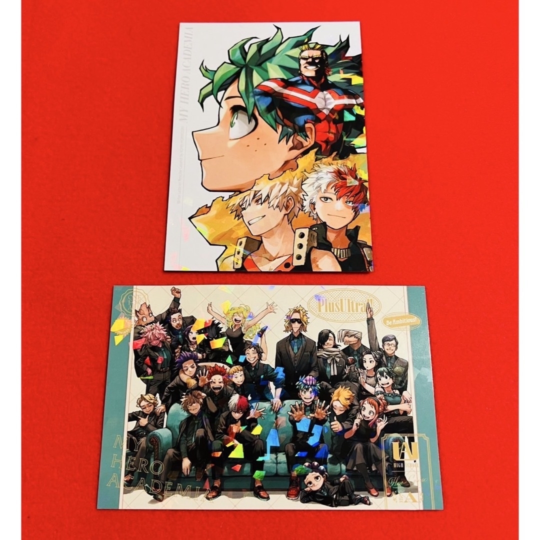 ヒロアカ42巻特典ポストカード3枚 最強ジャンプ ホロポストカード2枚