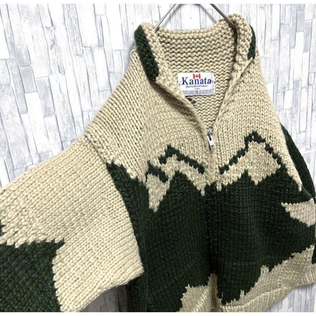 KANATA - kanata カナタ カウチンニット セーター カーディガン白熊