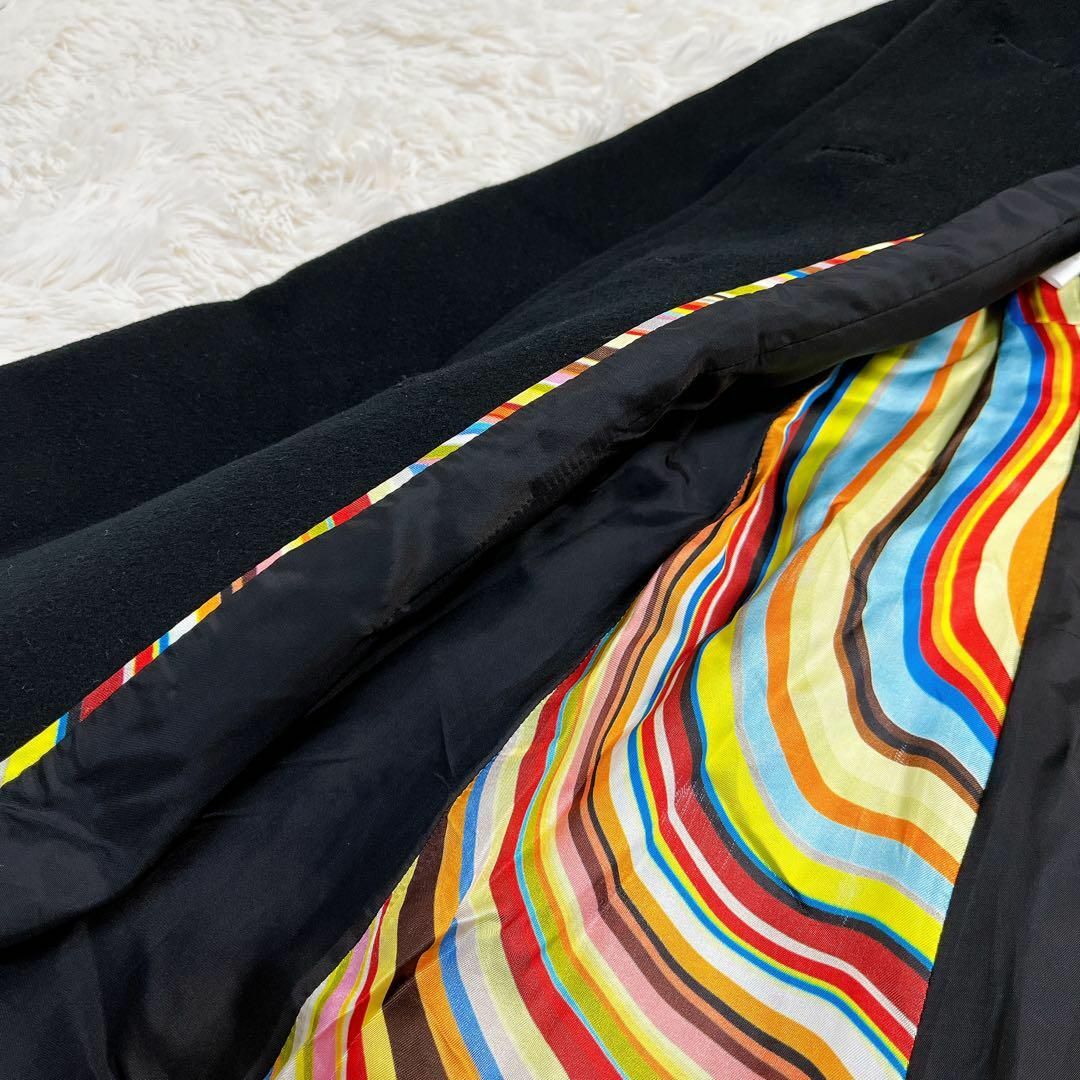 Paul Smith - Paul Smith BLACK ウール アンゴラ ロングコート マルチ