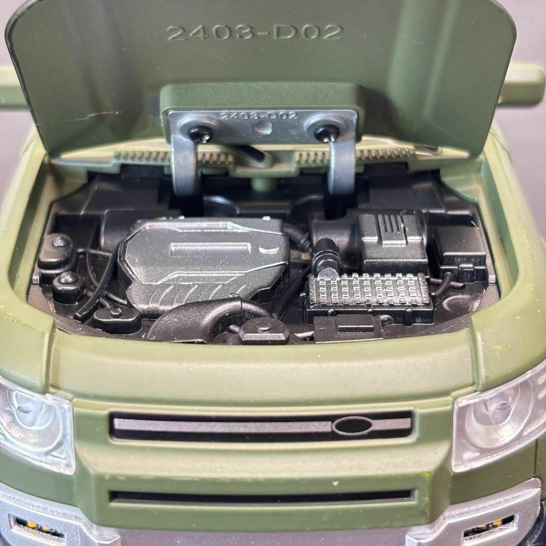 リアルギミック多数 ランドローバー ディフェンダー 緑 1/24 ラジコン