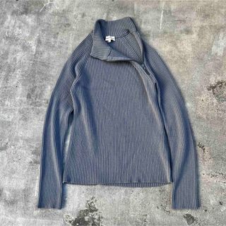 EMPORIO ARMANI - EMPORIO ARMANI 00's 斜めジップ ドライバーズニット