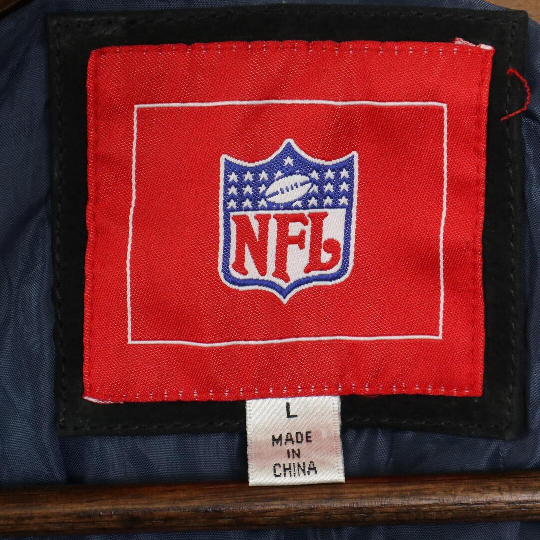 G-ⅢNFLロサンゼルス・ラムズオールレザースタジャンスウェードXL