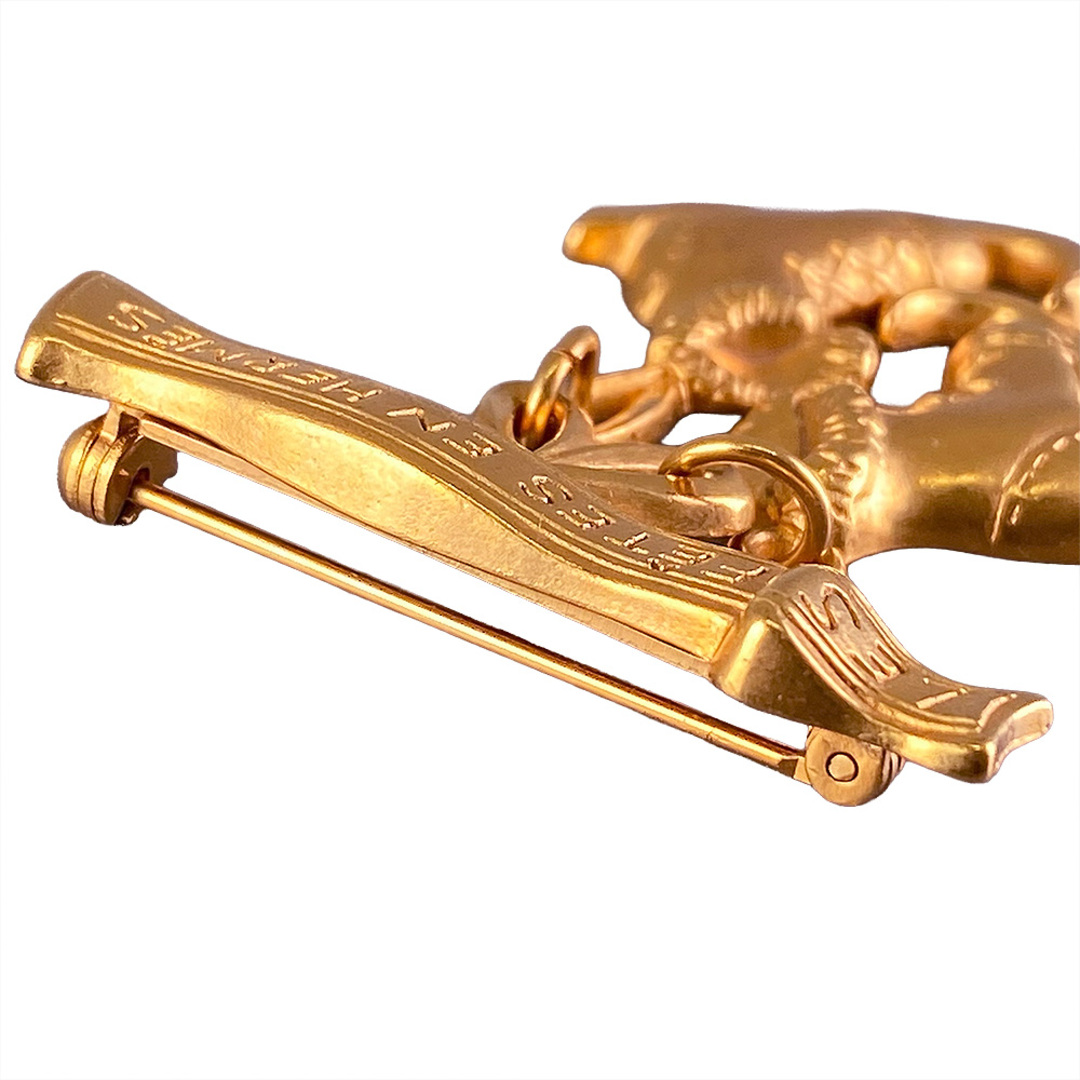 HERMES - 【中古】HERMES エルメス スケート靴モチーフ ブローチ【質屋