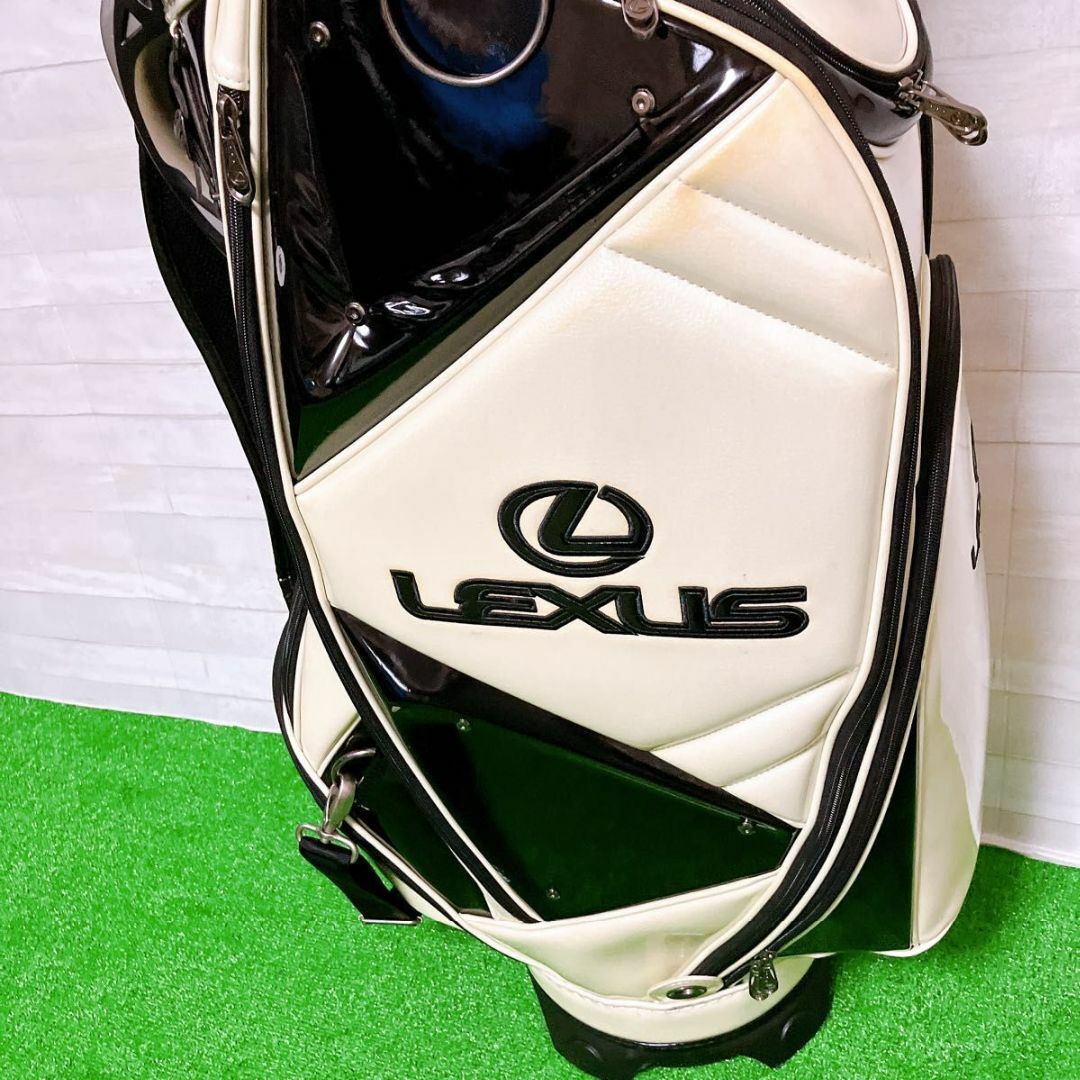 LEXUS - レクサス キャディバッグ ゴルフ バッグ 9.5型 3点式 エナメル