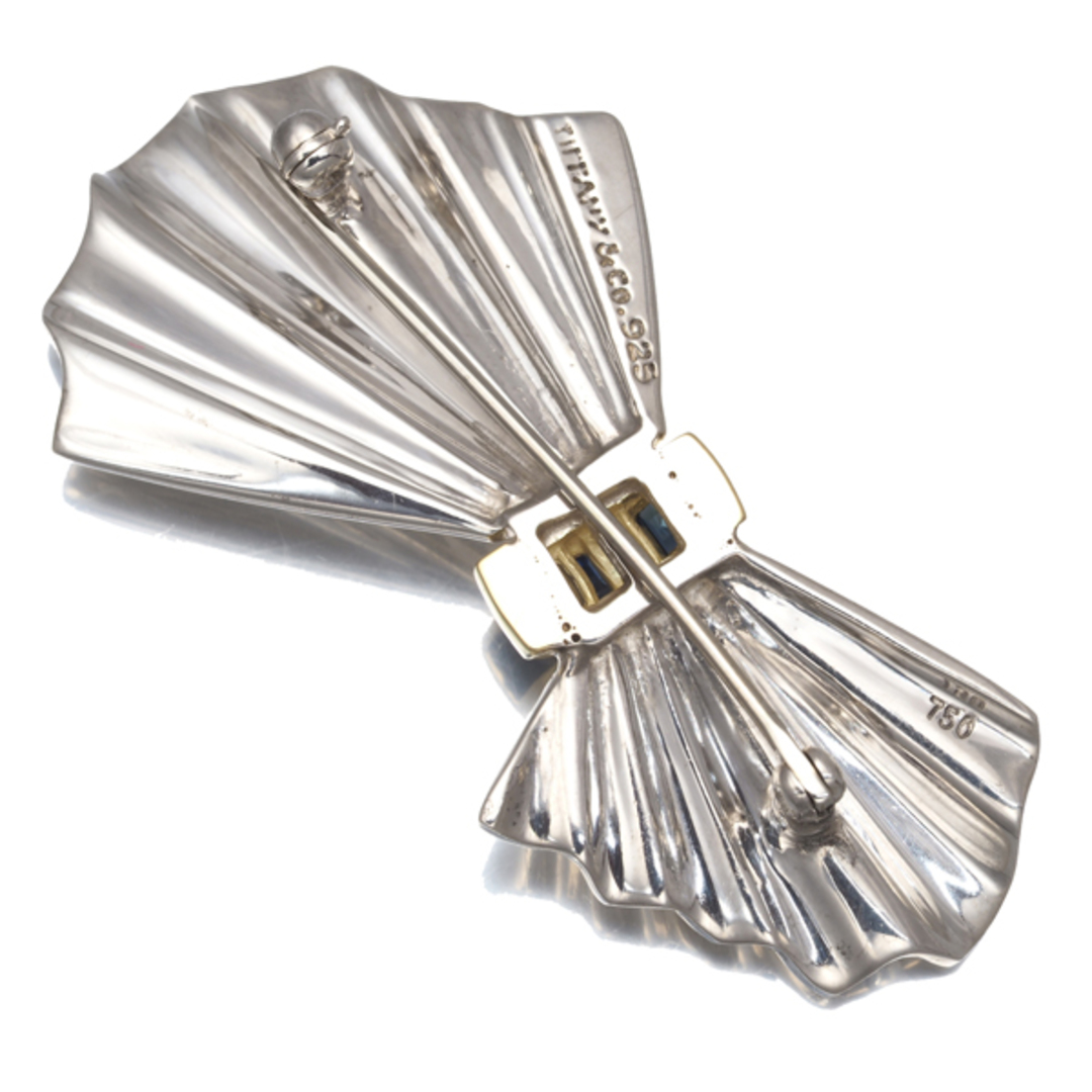 Tiffany & Co. - ティファニー ブローチ サファイア リボン