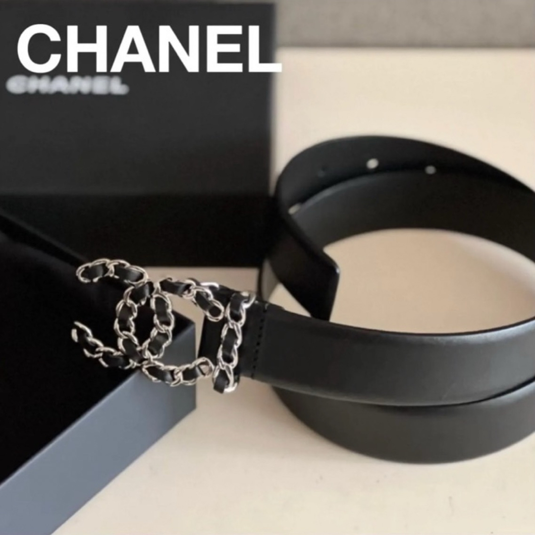 CHANEL】シャネル レザーベルト
