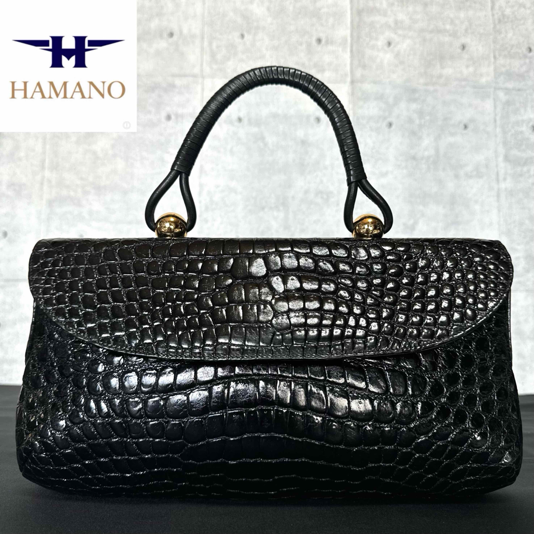 濱野皮革工藝/HAMANO - 【美品】HAMANO ロイヤルモデル クロコダイル