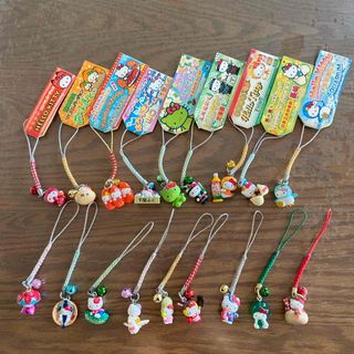 used☆サンリオ ハローキティ ご当地 根付け ストラップ まとめ レア