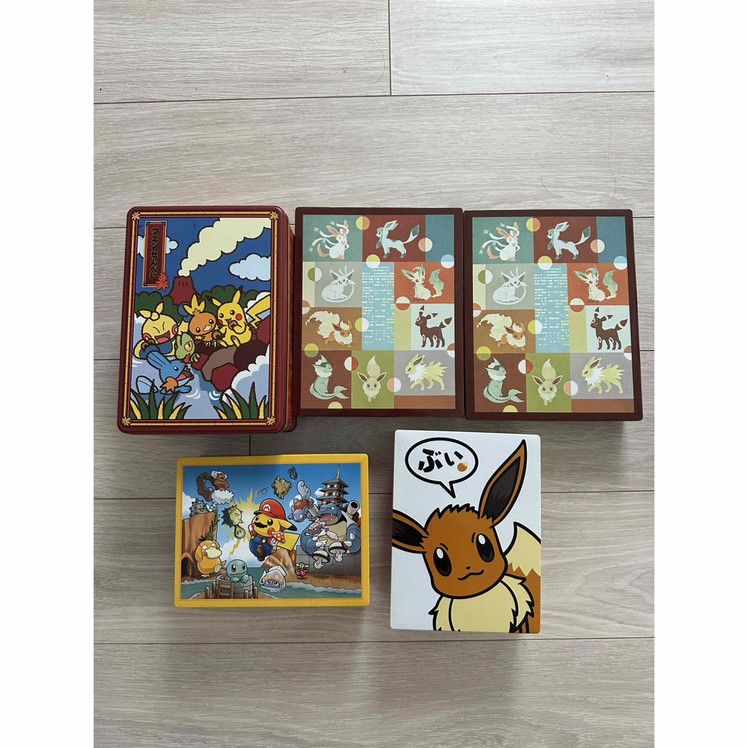 ポケモン - ポケモンデザイン缶セット空き缶 ブイズ マリオ ピカチュウ