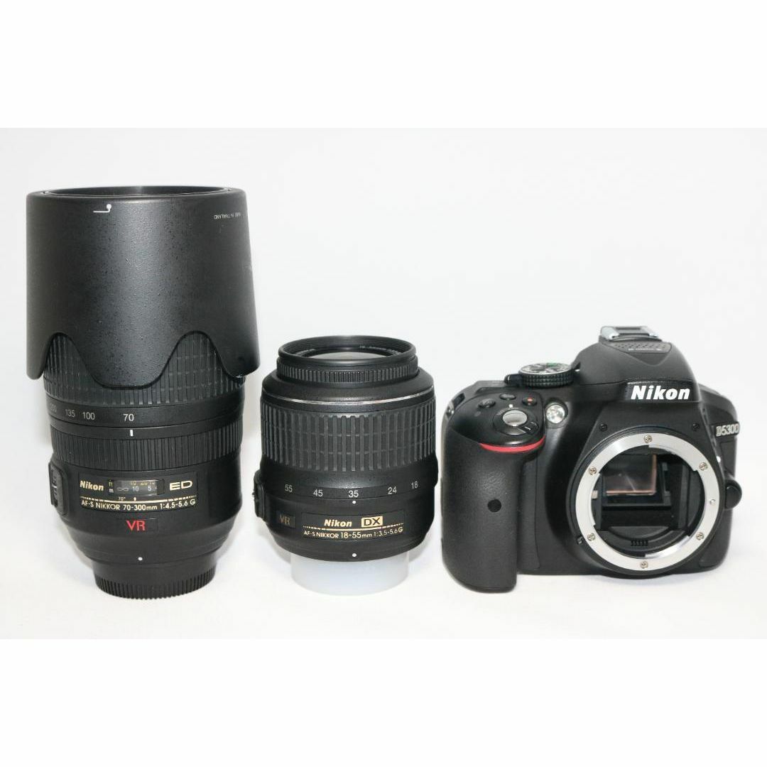 超望遠レンズセット⭐人気品 Nikon D5300 ⭐高機能 初心者 一眼レフの